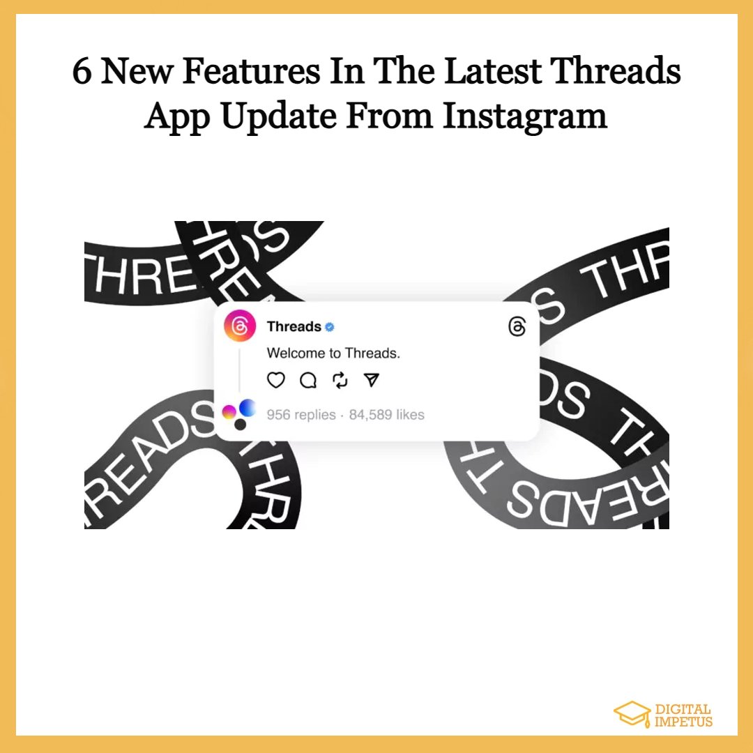 digitalimpetus's tweet image. 1. Send Threads Posts As Instagram Direct Messages
2. Keep Track Of Your Likes
3. Sort The List Of Accounts You Follow
4. Add ALT Text For Images
5. Rel=me Support For Identity Verification
6. A New Button For Mentions

#Threads  #ThreadsApp  #threadstories #threadstorytime