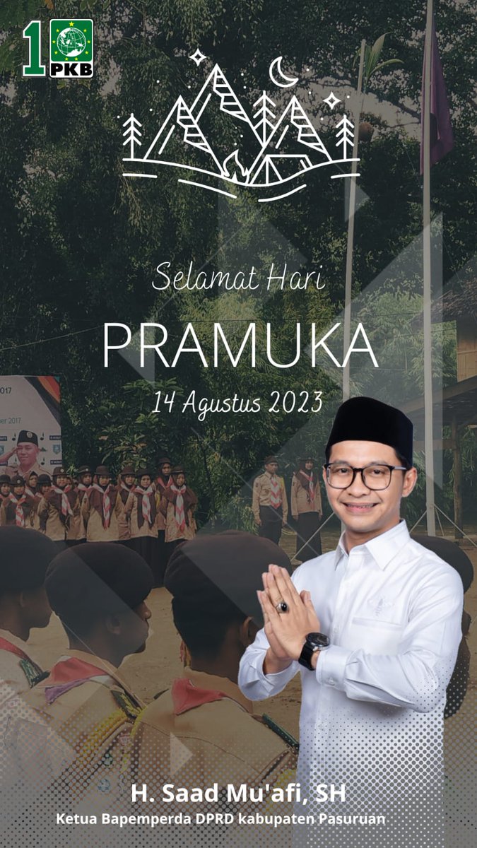 Sahabat4f1's tweet photo. Terus Tumbuh Suburlah Tunas-tunas Praja Muda Karana...

#Haripramuka2023 
#SatukanLangkah
#SahabatAfi https://t.co/72TuYLylR1