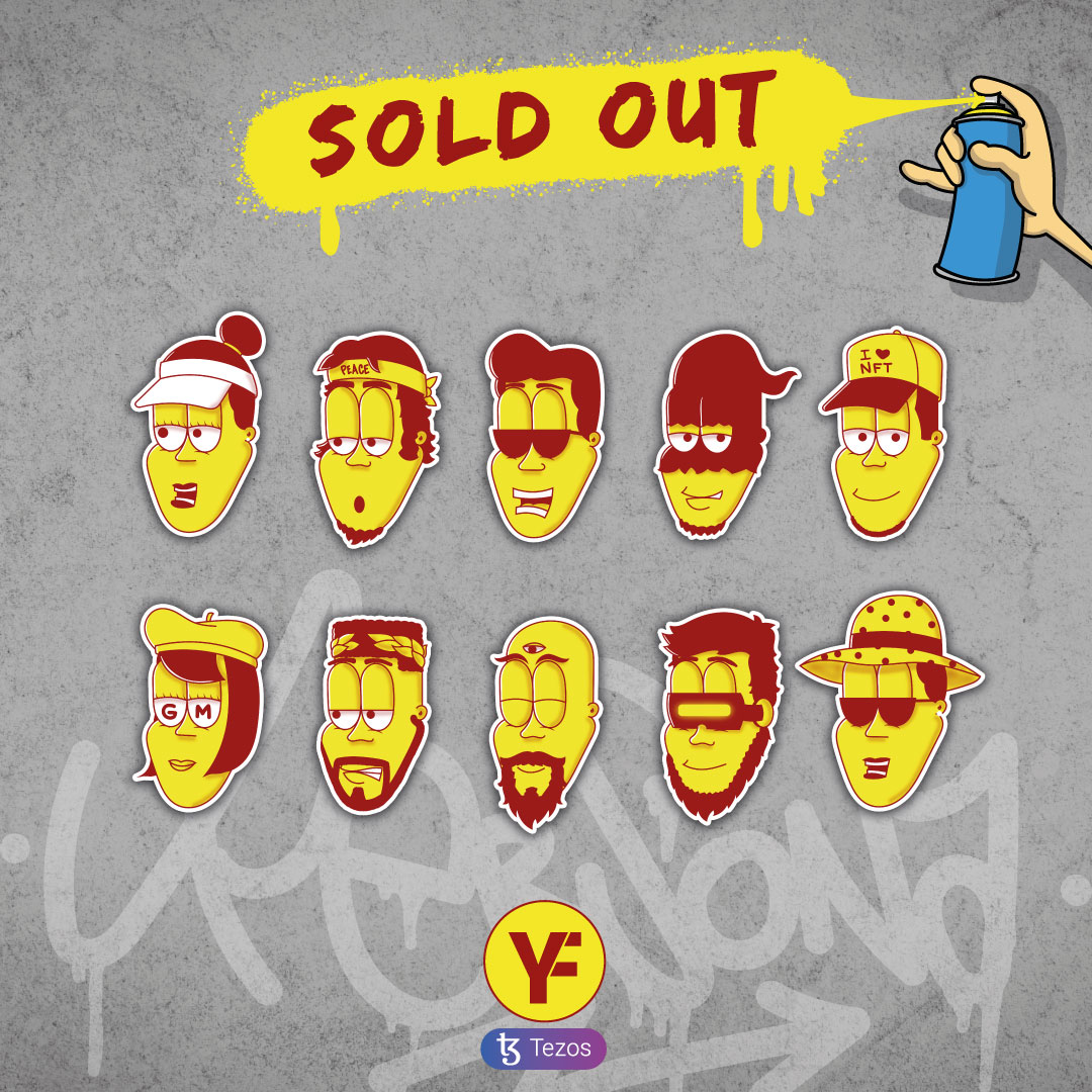 criptoface21's tweet photo. GM Fam 🙌

We start the week rocking 🚀

The first Drop of the day sold out in just 10 minutes 😱

But if you didn't manage to get your YF, you will have one more chance in the second Drop today at 5pm (Pacific time).

Stay tuned to get yours🔗⤵️ https://t.co/DDfrD43LSI