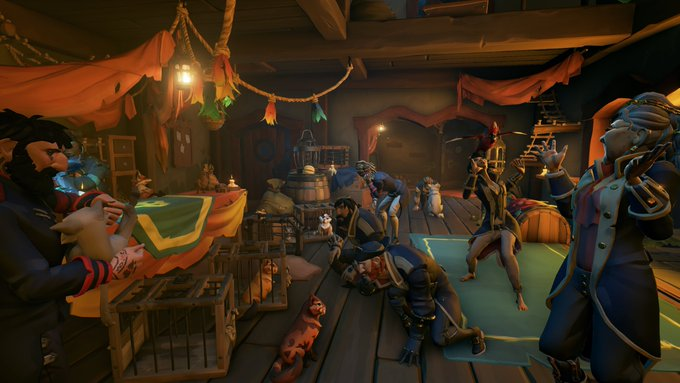 Petshop now open at Port Merrick!🐦🐾

📷#SoTshot theme: Animal Appreciation

<a href="/RareLtd/">Rare Ltd.</a> <a href="/SeaOfThieves/">Sea of Thieves</a>
#SeaOfThieves #VirtualPhotography