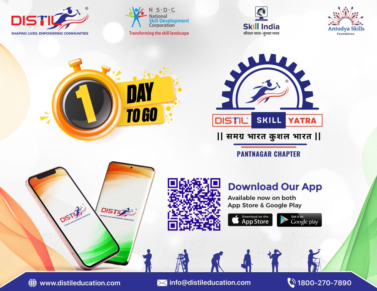 distiledutech's tweet photo. The wait is over!!
Just one day remaining...

On this auspicious day of Independence Day we are fling to marks the debut of the DISTIL MOBILE APP, meticulously crafted to enhance learning journeys for both Trainees and Industries.

Join us in this transformative Endeavor! https://t.co/8Ob8X8Pvse