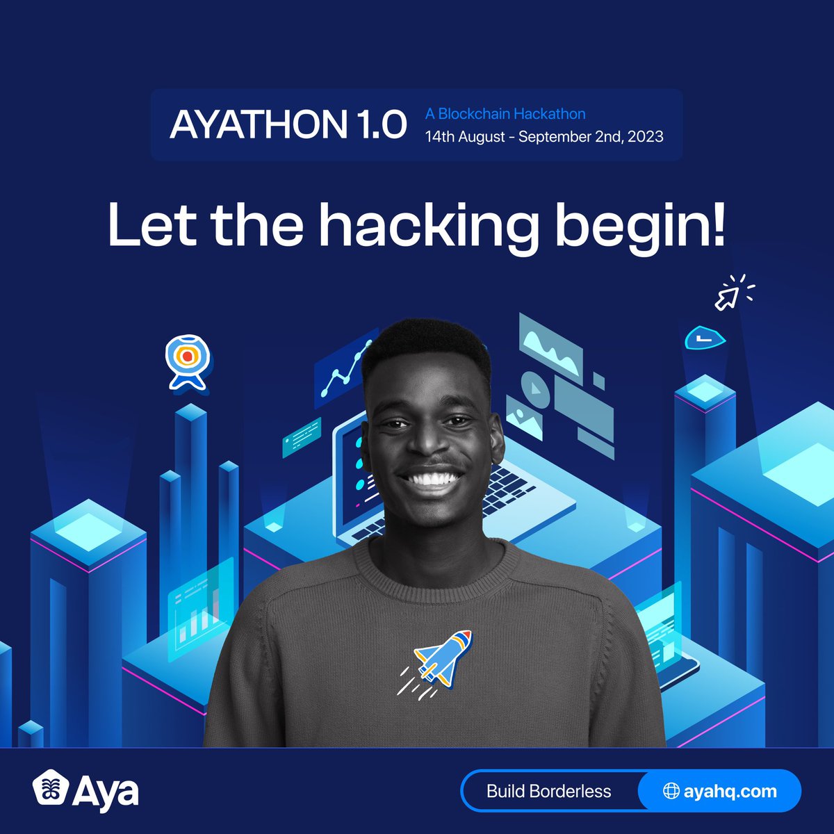 ayahq_'s tweet photo. Itβs time, Ayathon 1.0 is live!π
Over 100+ builders are set to build!
Anticipation's high, we canβt wait see what they will build.
Our mission is to build a community of builders not just builders but consistent builders!
Let the hacking begin!!!π
#web3 #ayathon https://t.co/cxtIDeGJWh