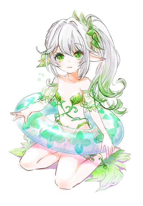草神様(ちょっと成長)の水遊び #原神 #Nahida #ナヒーダ day55