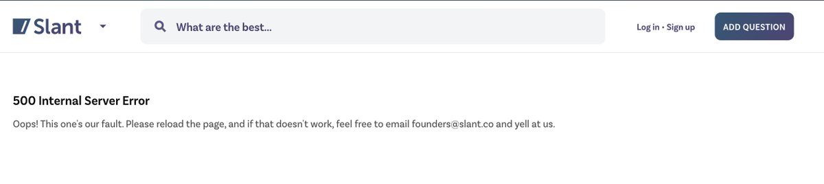 dennis_muthuri_'s tweet image. I like that sometimes you come across some really nice product copy on the internet. The founders have listed themselves as the key contacts at this moment of failure and given permission to complain. Nice way to ease the situation.

#uiux #uxcopy