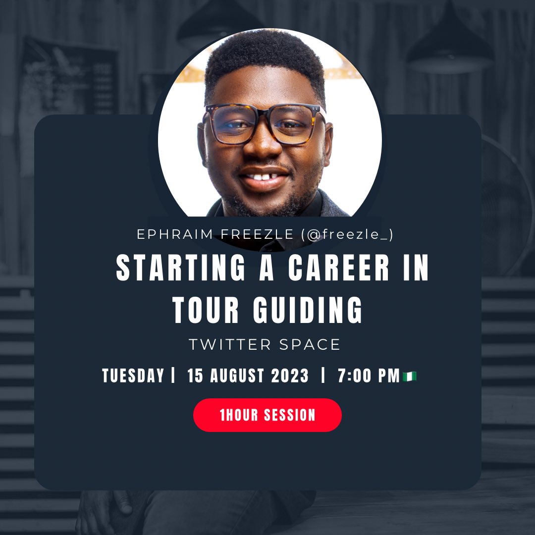Do you want to explore career opportunities in tourism ? I’ve scheduled a space to share knowledge about starting a career in tour guiding. Set a reminder 👇🏾 x.com/i/spaces/1ynga…