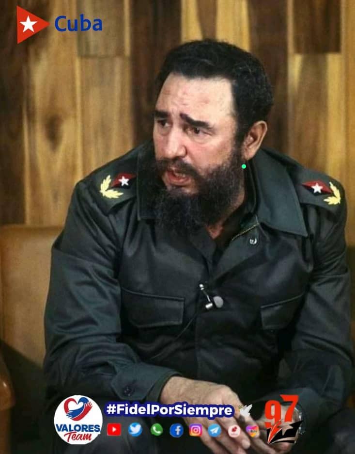 Pocas personas son conocidas en todo el 🌎 sólo por su primer nombre, como lo es Fidel. Razón tenía el GE Raúl cuando afirmó que ‼️Fidel es Fidel‼️
#FidelPorSiempre #DeZurdaTeam #ValoresTeam