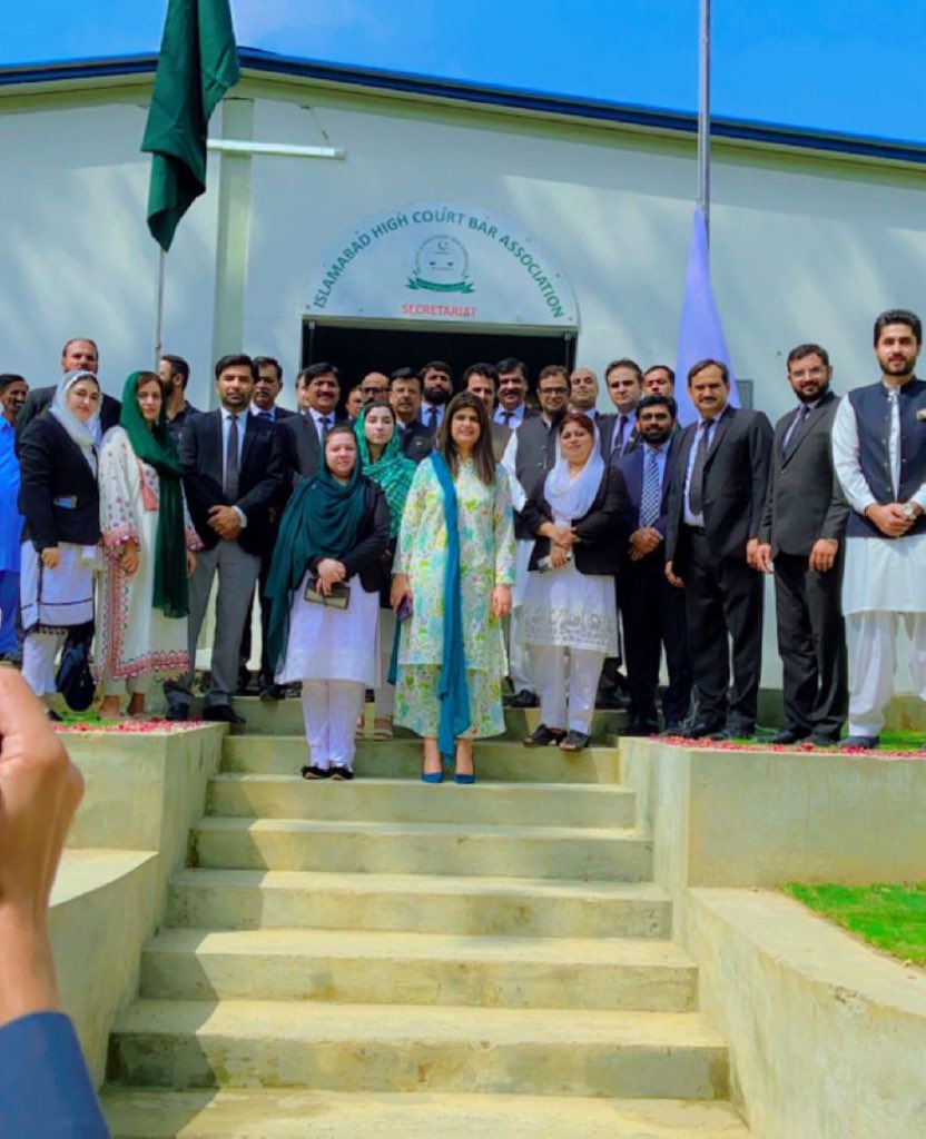 Hsn_Jvd's tweet photo. #IndependenceDay celebrations at Islamabad High Court.  Hon’able J. Mian Gul Hassan Aurangzaib, J. Tariq Mehmood Jahangiri &amp; J. Arbab M Tahir along with bar representatives and lawyers participated. 

 #14August2023 https://t.co/uxBcOCq1VP