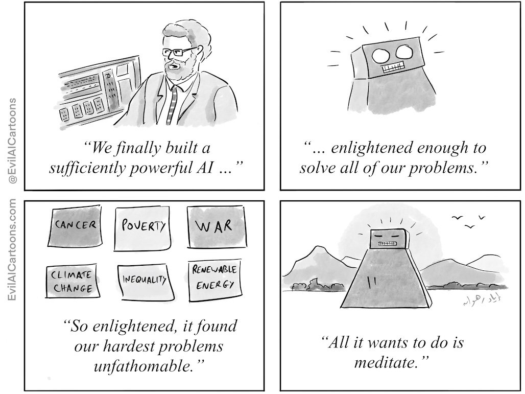 findux's tweet image. what we expect from societies' problems becoming AI problems vs what we get