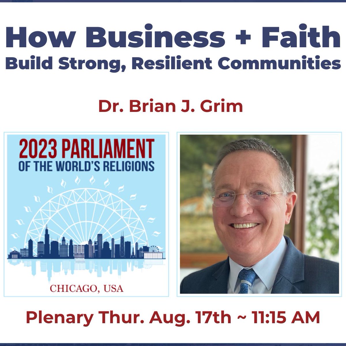 Religious Freedom & Business Foundation (@rfbf_us) on Twitter photo #CHICAGO: <a href="/brianjgrim/">Brian J. Grim</a> to Give #Plenary at Parliament of the World's Religions <a href="/InterfaithWorld/">The Parliament of the World's Religions</a> - How #Business + #Faith Build Strong, Resilient #Communities. History of, and registration for, the event: religiousfreedomandbusiness.org/2/post/2023/08… #CHICAGO: <a href="/brianjgrim/">Brian J. Grim</a> to Give #Plenary at Parliament of the World's Religions <a href="/InterfaithWorld/">The Parliament of the World's Religions</a> - How #Business + #Faith Build Strong, Resilient #Communities. History of, and registration for, the event: religiousfreedomandbusiness.org/2/post/2023/08…