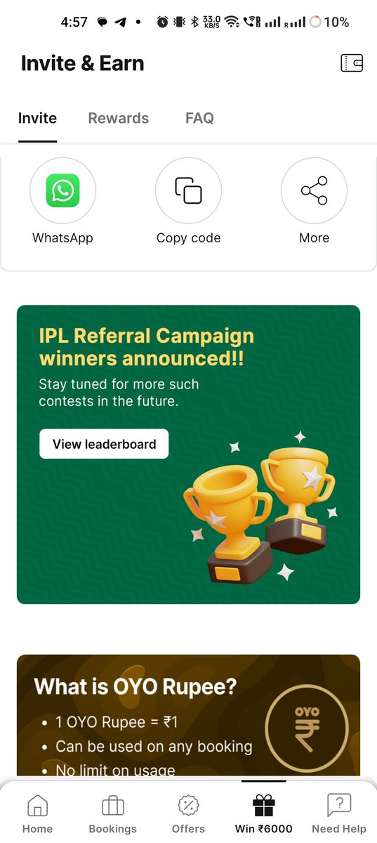 Sagarcritics's tweet image. Hey , @OYO4U  Your Referral Program Does not Showing Any Date Remaining As they Shown Before , So there is no Referral Program Active Right Now ???

#OYO @oyorooms @riteshagar  #OYOFraud