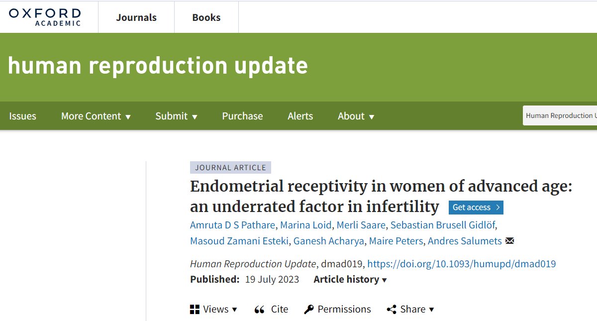 doctorneyro's tweet photo. Increasing #age can be accountable for #female #infertility and #IVF #failures.
The future #research focusing on molecular mechanisms of age-related #cellularsenescence, #cellularcomposition, and #transcriptomic changes in relation to #endometrialaging.
https://t.co/r7DoSWjpKw https://t.co/EfiXqtqg4f