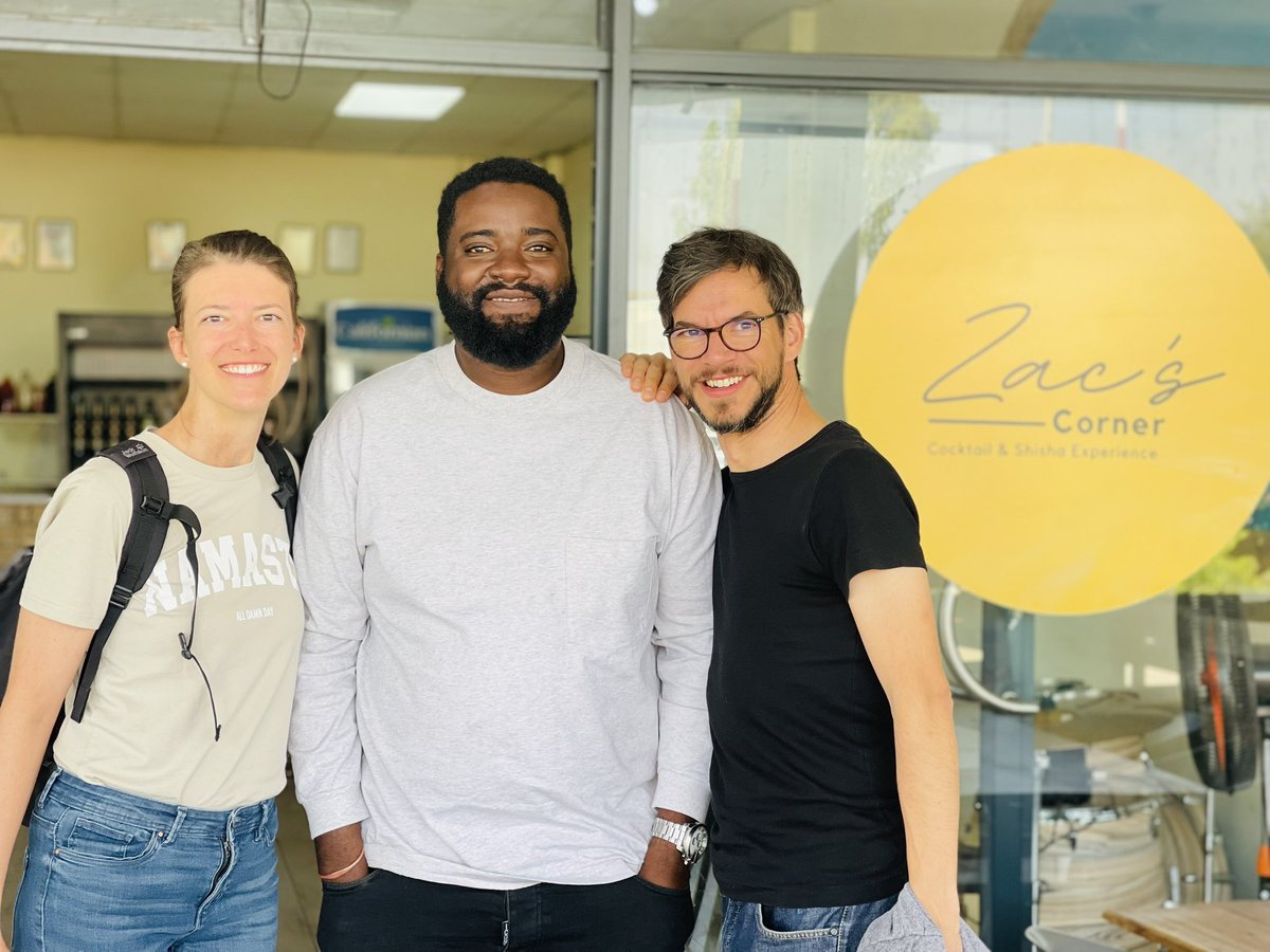 zac_zm's tweet photo. Today we offered cooking lessons to Ferdinand and the wife from Germany.

The team came to learn how to cook Zambian foods and our Chef Gift did the best in getting them up to speed. https://t.co/FLWyss7mt8