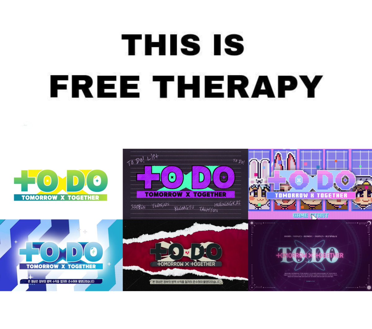 BEOMBASTlC's tweet image. Therapy                                         TO DO
     ❌                                                   ✅