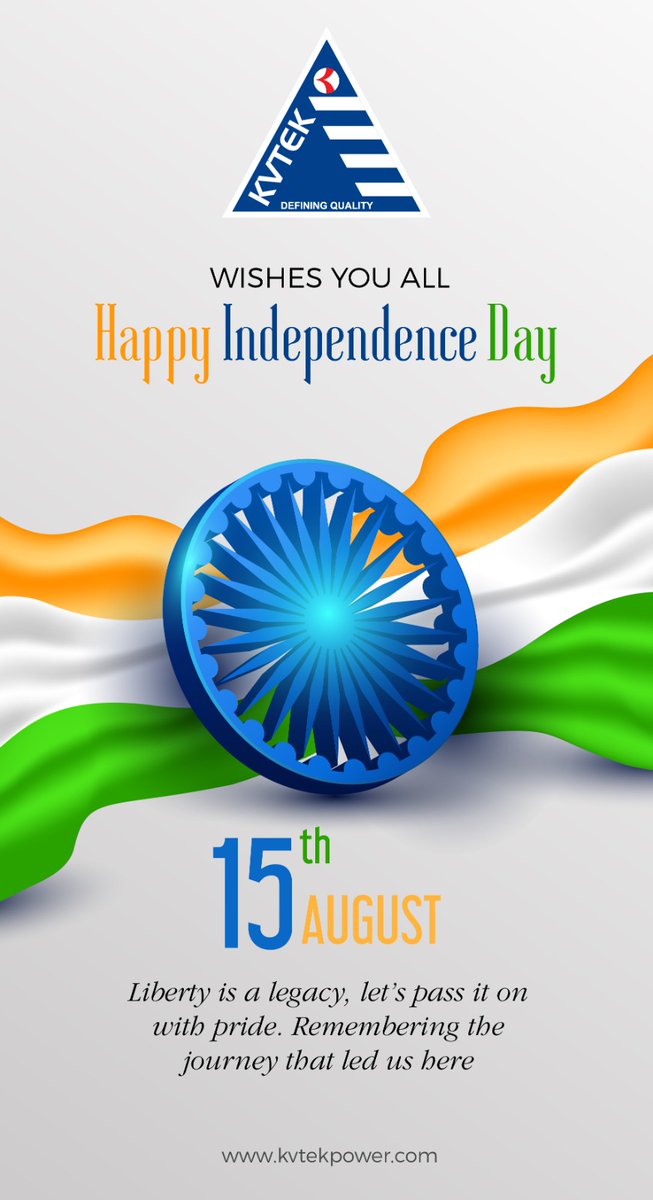 KvtekL's tweet photo. Happy Independence Day!  #77thindependenceday

#KVTEK #powerindustry #electricalmanufacturer #manufacturing #impulse #electronicsmanufacturing #powersector https://t.co/yWbAuMe8i1