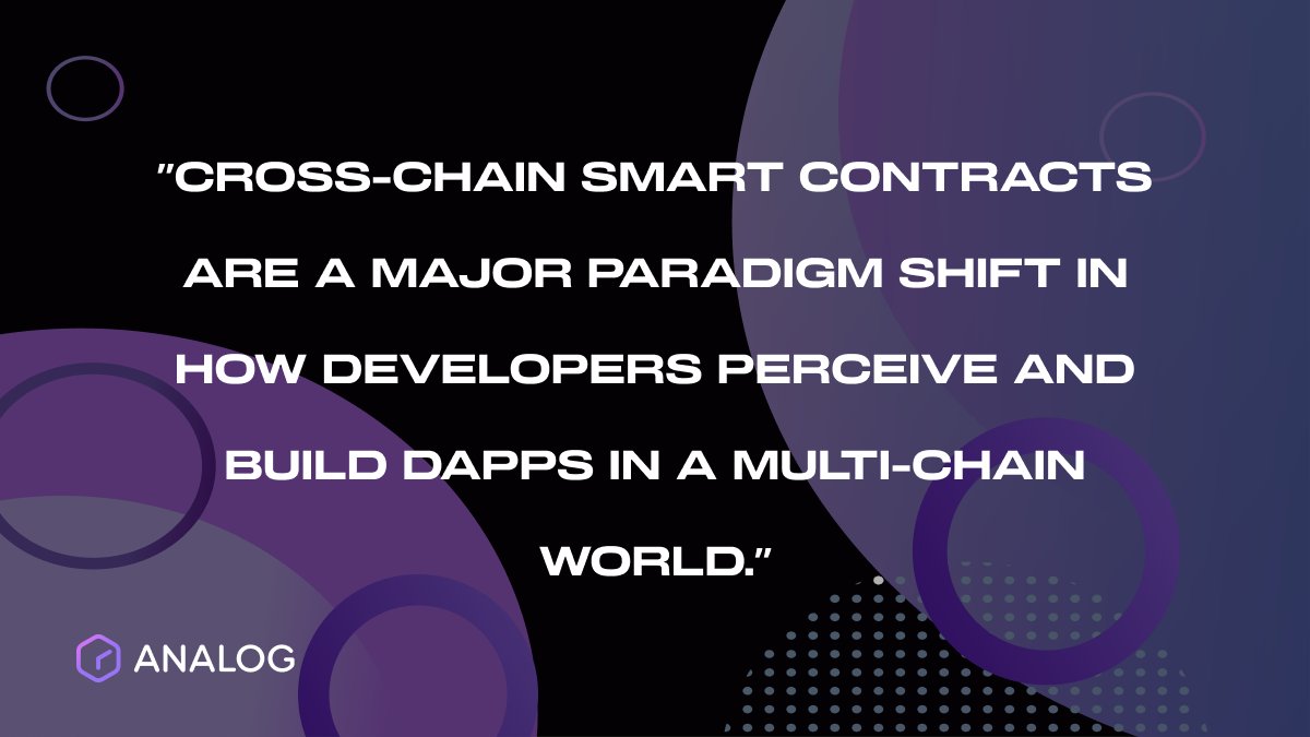 Analog 🕓⛓️ (@oneanalog) on Twitter photo 💬 Check out how #cross-chain smart contract execution calls could give rise to powerful #DApps that leverage the unique benefits of different blockchains — and how Analog’s unique tech comes into play here! 🎯
👉 medium.com/@analogtime/in… 💬 Check out how #cross-chain smart contract execution calls could give rise to powerful #DApps that leverage the unique benefits of different blockchains — and how Analog’s unique tech comes into play here! 🎯
👉 medium.com/@analogtime/in…