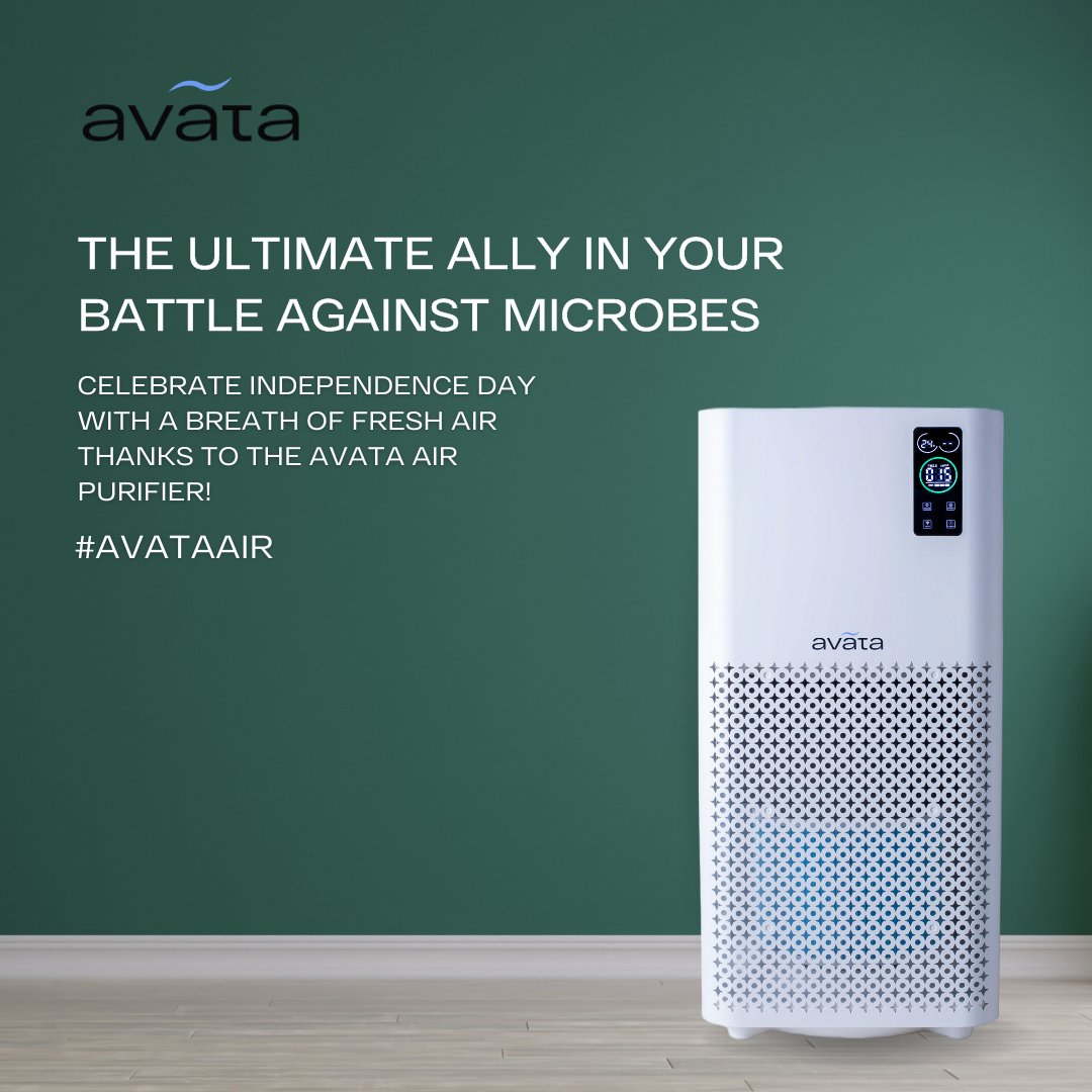 AvataAir's tweet photo. This Independence Day, 🇮🇳let’s give a new meaning to freedom: Free from all harmful microbes with Avata air purifier. Breath safe, live free! 🤞🏻- #independenceday #india #freedomfrompollution #airfreedom #avataair #indianindependenceday #germfreeair #freedomfromsickness https://t.co/TK5Ofvlzg9