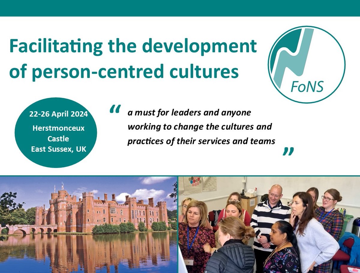 FoNS (@fonscharity) on Twitter photo Lots of interest in our unique Residential Programme - so please don't delay: learning that will sustain you & support you to develop person-centred cultures
22-26 April '24
buff.ly/2Ftm557
<a href="/hullpj/">Paula Hull</a> <a href="/liznyawade1/">Elizabeth Nyawade</a> <a href="/lisa_klseahorse/">Lisa Knight</a> <a href="/daljitathwal/">Daljit ਦਲਜੀਤ 🌈💙RGN RSCN RHV MBA Hon.Doc</a> <a href="/CatherinePelley/">Catherine Pelley MBE RN RHV QN</a> Lots of interest in our unique Residential Programme - so please don't delay: learning that will sustain you & support you to develop person-centred cultures
22-26 April '24
buff.ly/2Ftm557
<a href="/hullpj/">Paula Hull</a> <a href="/liznyawade1/">Elizabeth Nyawade</a> <a href="/lisa_klseahorse/">Lisa Knight</a> <a href="/daljitathwal/">Daljit ਦਲਜੀਤ 🌈💙RGN RSCN RHV MBA Hon.Doc</a> <a href="/CatherinePelley/">Catherine Pelley MBE RN RHV QN</a>