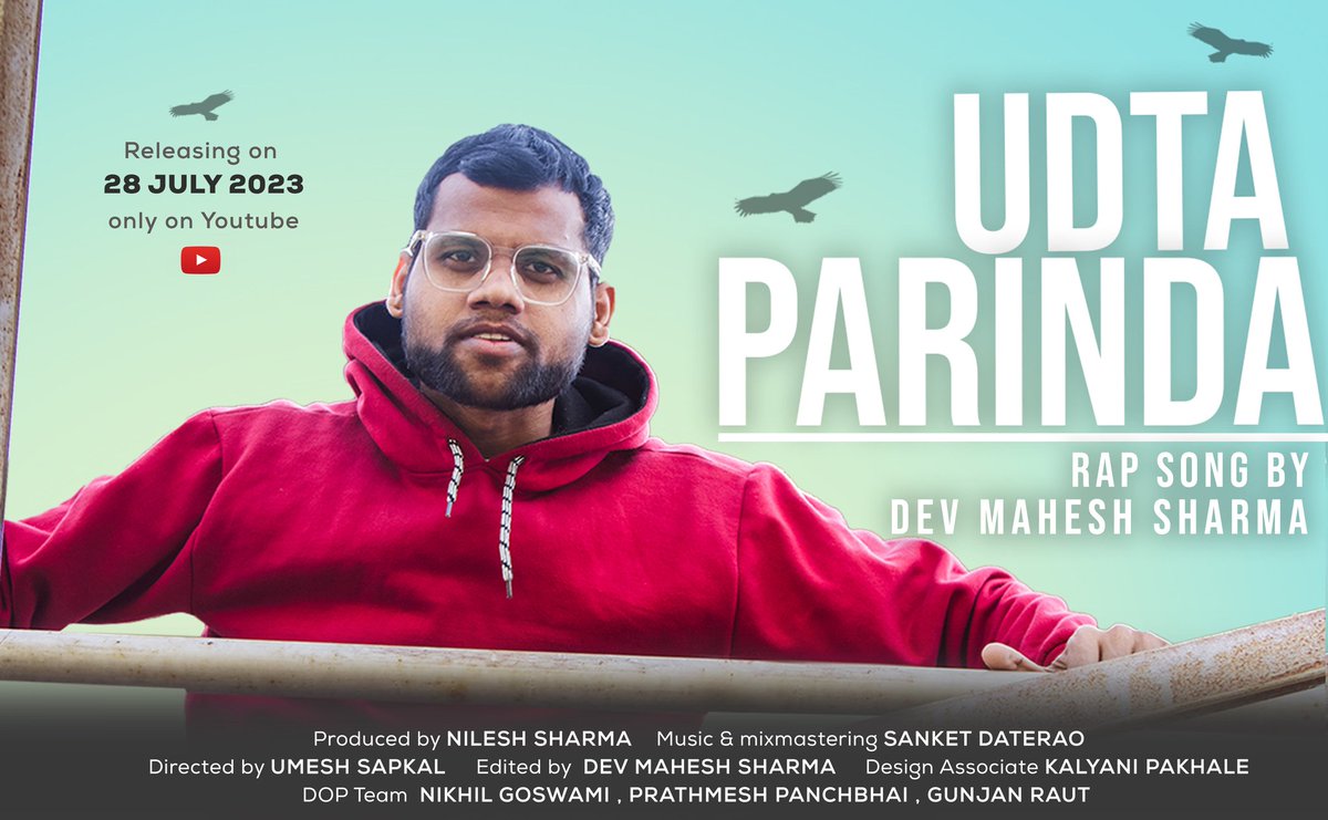 IamDevMSharma's tweet photo. So, Finally Parinda is Ready to Fly High with the Wings of Dreams.
Link here 👇👇👇👇👇
https://t.co/wNpWWumjv9

#artistlife #actor #writer #rapper  #rapsongs #poet  #sharmajikabeta #dheetlaunda #devmsharma #mumbai #bollywood #goingtorule #devmaheshsharma #suhanakhan #srk https://t.co/ufa92CZ3ZX