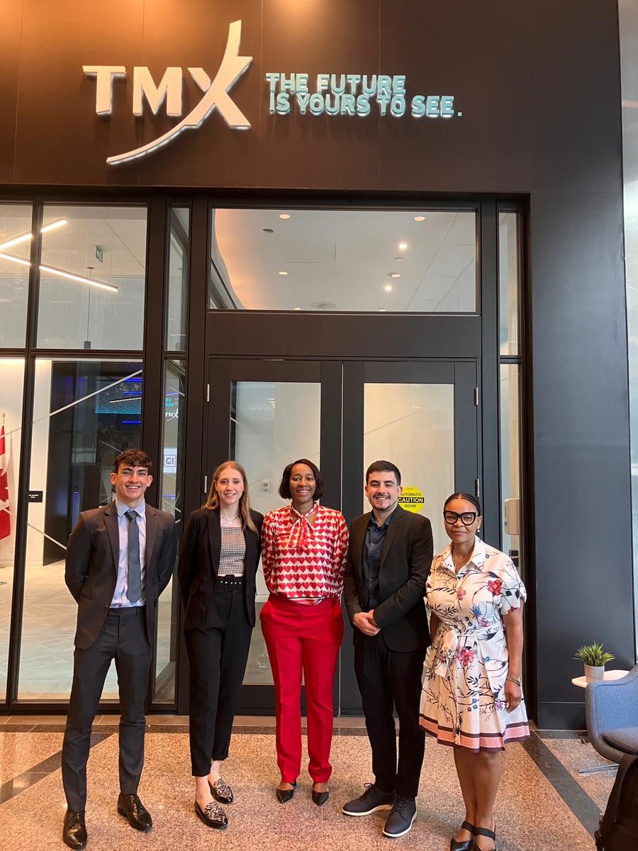 🏆 Last year's challenge winners, Gabriella, Ricardo & Roberto from Wits explored Canada's financial hub at TMX Group. Join the #JSEInvestmentChallenge2023 and unlock financial success! 

Schools: bit.ly/427Fvo8
University: bit.ly/3Mt9d2n 

#JSEWinners