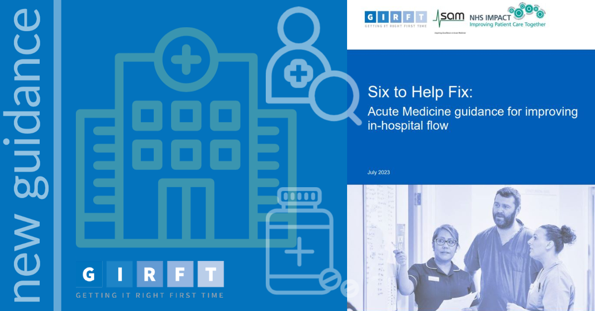 NEW! We’ve pinpointed 6⃣ vital steps acute hospitals can take to help improve flow during the winter. Read and download our new ‘Six To Help Fix’ guidance w/ SAM (@acutemedicine) to see what you might be able to work on: 👉bit.ly/3QDYIM6 1/2