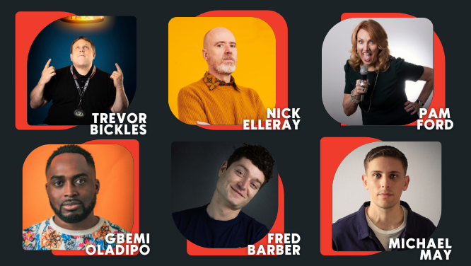 BigBellyComedy's tweet photo. Start your week laughing with the best comedians in London! 🤩 
@BigTrevcomedy 
@Nickelleray 
@GbemiOladipo 
@ThePamFord 
@FredBahBah 
@michaelmay3000 
@FarhanSolo 

Free Drink With Every Ticket! 🍻 https://t.co/HbHKB3Ddl5 https://t.co/IbNMkdGhmq