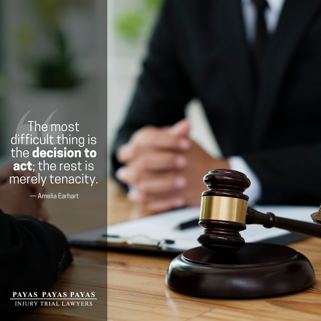 The most difficult thing is the decision to act; the rest is merely tenacity. — Amelia Earhart.
.
.
#personalinjury #injuryattorney #accidentattorney #attorney #caraccident #lawyer #attorneyatlaw #OrlandoLawyer #Orlando #PayasLaw #ReadyToFight