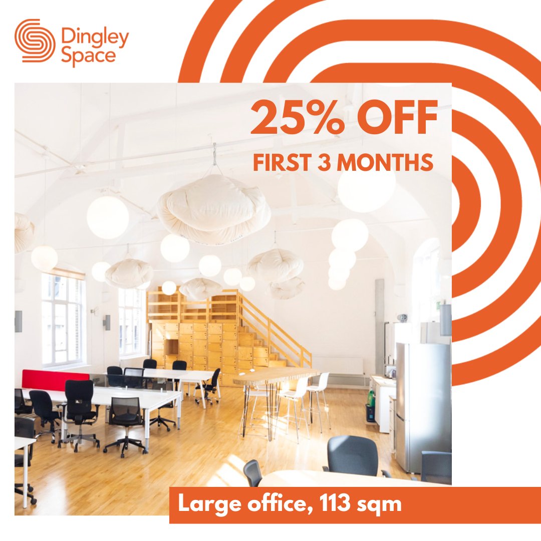 meanwhile_space's tweet photo. Join an amazing community of startups and social enterprises in the heart of Old Street  💡
Dingley Space offers 25% OFF the first THREE months 
✔️All services included✔️No deposit✔️Flexible contracts
Get in touch today at dingleyspace@meanwhilespace.com 

https://t.co/xxlEuEXAkX https://t.co/dT3qQtHMrE