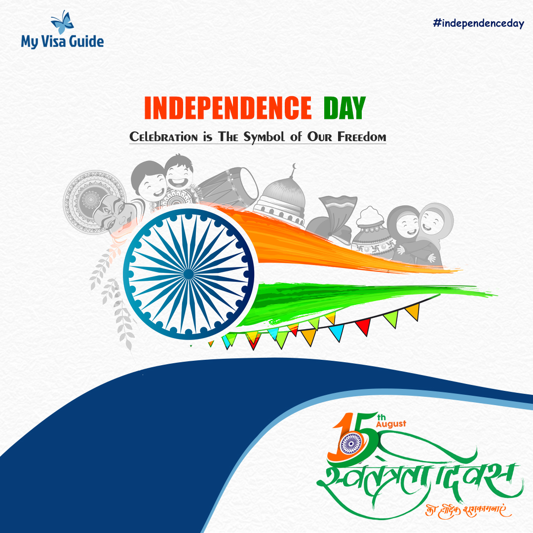 MyVisaGuide's tweet image. Salute to all the soldiers who sacrificed their lives for our freedom. Happy Independence Day 2023 Jai Hind Team my visa guide  wishes you all a very Happy Independence Day.
 #independenceday2023 #happyindependenceday #independenceday #77thindependenceday #india #indian #jaihind