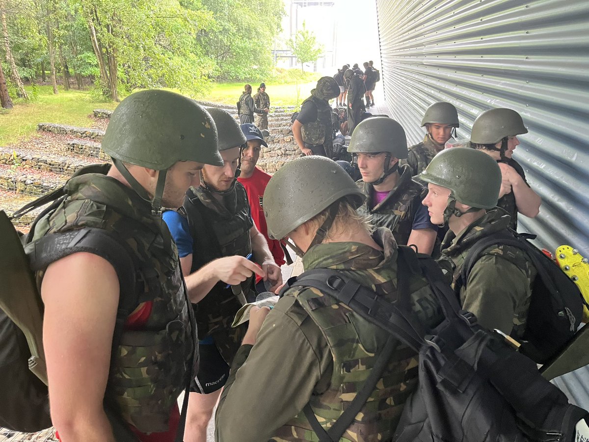 mcgahanmitch's tweet photo. @RCEemland boys put thru their paces during a military training day on Saturday. Some sore &amp; tired bodies come 5pm but great to see them out of their comfort zones in a different learning environment! #yellowfamily #betterneverrests #poundtherock https://t.co/6Jb6qUE5W6