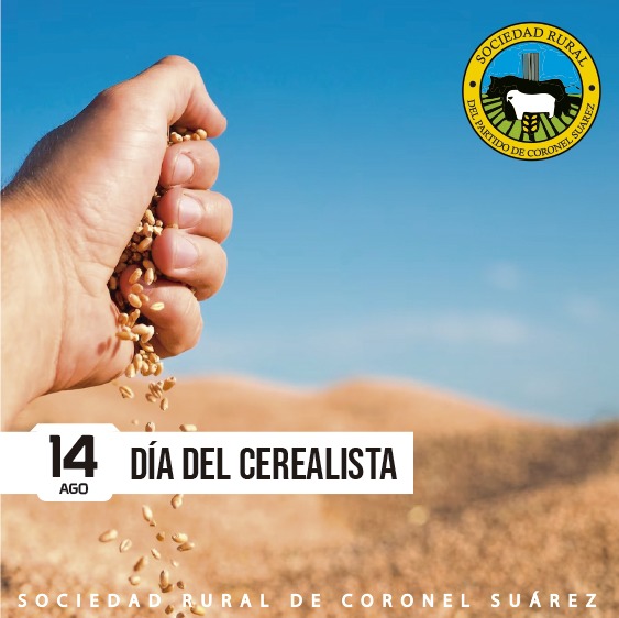 sociedadruralcs's tweet photo. Hoy 14 de Agosto, celebramos el día del #cerealista. 

En conmemoración al primer embarque de trigo desde la Argentina al extranjero, que se realizó el 14 de agosto de 1926.  Se exportaron 4.500 toneladas de #trigo

#ruralsuarez #rural #diadelcerealista #cereal #coronelsuárez https://t.co/E0O21ti1cJ