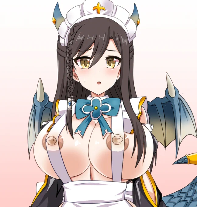 書き直した結果が爆乳リンドちゃんの裸エプロンになってしまったよ 
