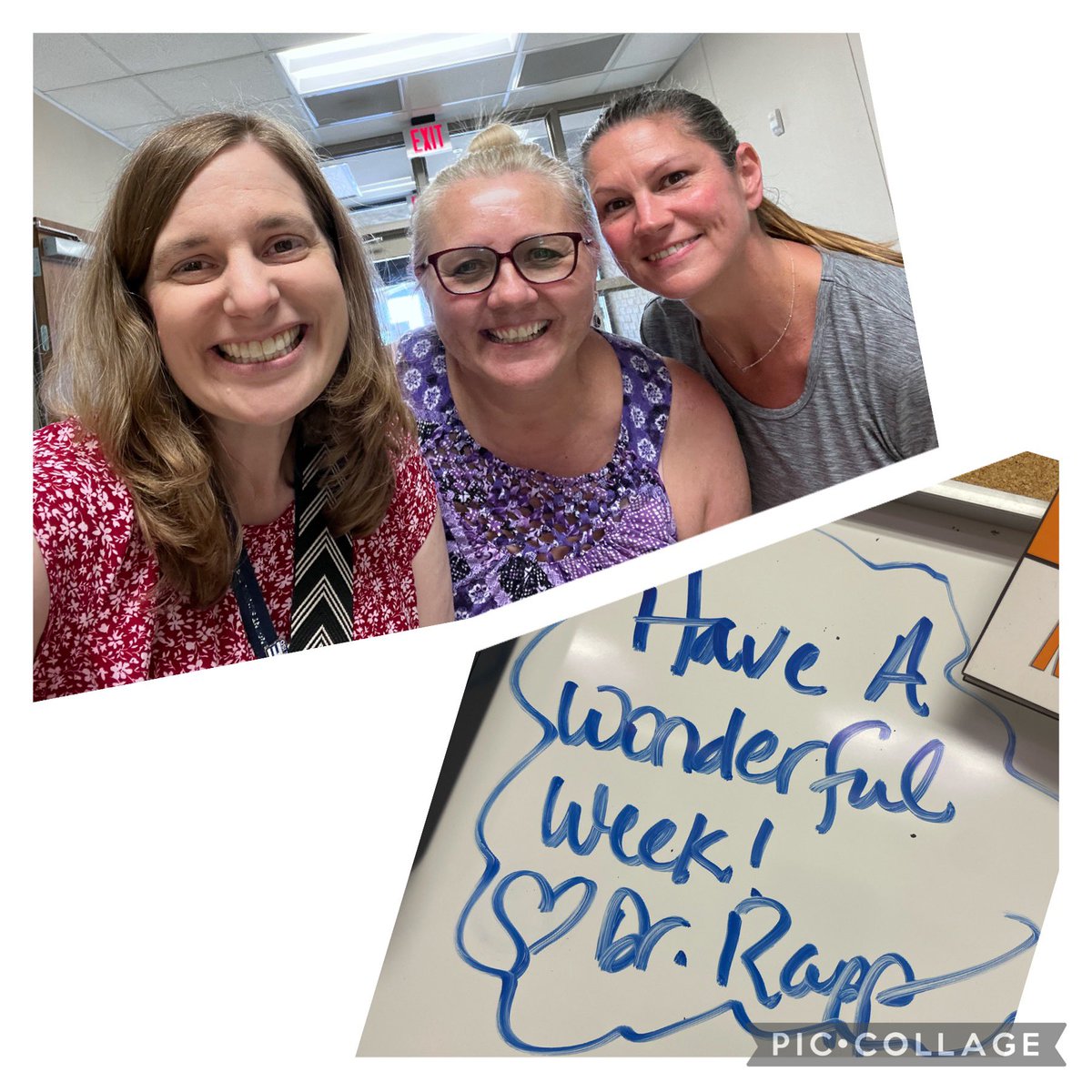 I was thrilled to bump into Dr. Rapp as she was secretly leaving encouraging notes for the teachers! No doubt that I work in the BEST school district! #BeTheOneInLISD @BBOwenES