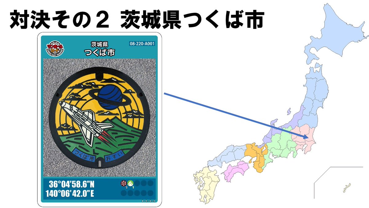 morimo_t's tweet photo. #kidsweekend #マンホールカード vs #ロゲットカード というテーマで @Hideto_Yamada さんと戦ったWeb授業 『日本の地理バトル☆最強の「ご当地カード」決定戦!』 が23年8月31日 (木) までアーカイブ配信中 https://t.co/JZuxbYyIV1
私の資料の地図の矢印の位置が間違ってました。正しい位置はこちら https://t.co/9XBpB6t4bV