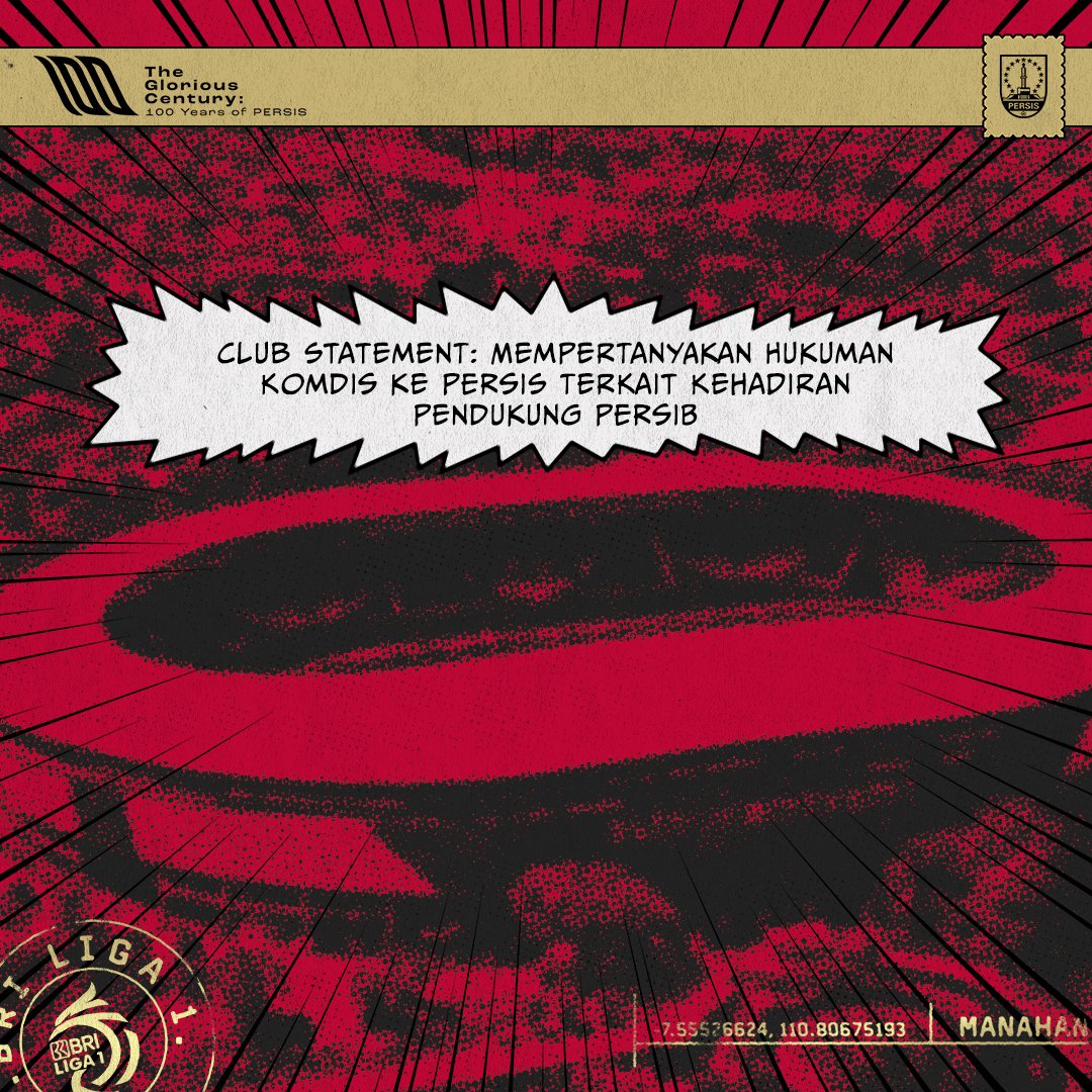 𝗖𝗹𝘂𝗯 𝗦𝘁𝗮𝘁𝗲𝗺𝗲𝗻𝘁📌

PERSIS menggunakan hak jawabnya untuk menjelaskan sekaligus mempertanyakan dasar hukum dari sanksi yang diberikan oleh Komdis PSSI kepada Panitia Pelaksana Pertandingan PERSIS pada laga kontra PERSIB Bandung, Selasa (8/8) lalu di Stadion Manahan.