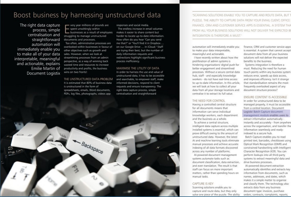DLXMK's tweet photo. How do you turn data stored in multiple locations in multiple formats into dynamic information available instantly to knowledge workers throughout your business? Read Emilie Martin's article >>> https://t.co/ShpjHwvysR
#Data #Business #unstructureddata https://t.co/M9yRITywTq