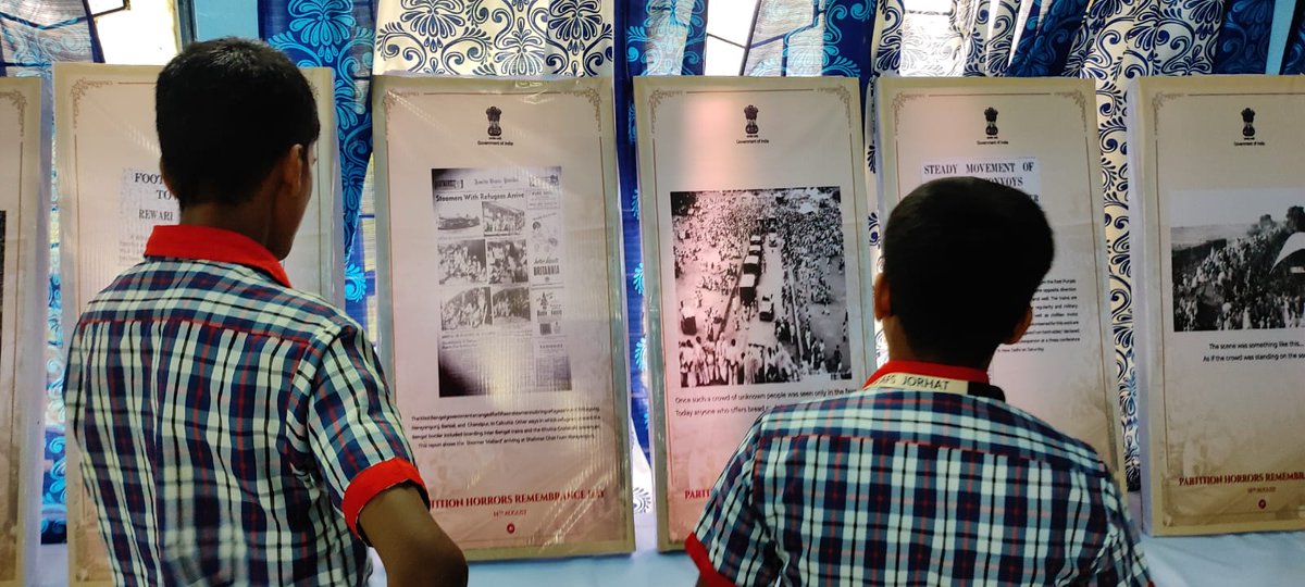 jorhat_kv's tweet photo. Partition Horrors Remembrance Day EXHIBITION in KV NO.1 AFS JORHAT 
#KVS
#KVAFSJORHAT 
@dpradhanbjp @EduMinOfIndia @GuwahatiKvs @KVS_HQ https://t.co/RvpWK090w7