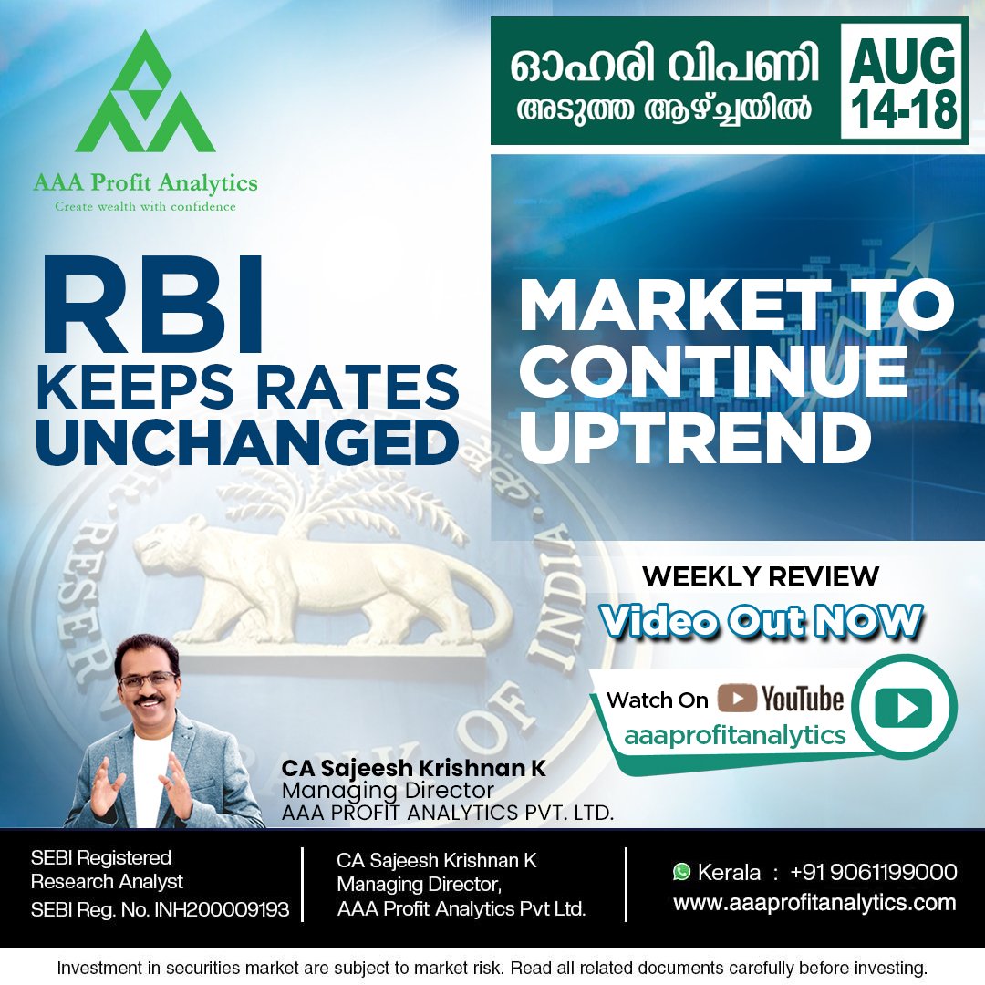 AaaProfit's tweet photo. Discover the latest updates in stock market! Check out AAA Profit Analytics weekly review, out now on YouTube.

https://t.co/h3It161MoC

#stockadvisor 
#indianstockmarket
#stockresearch 
#stockmarket 
#marketanalysis 
#markettrend
#weeklyreview
#stockanalyst https://t.co/HD0oYkRNc9