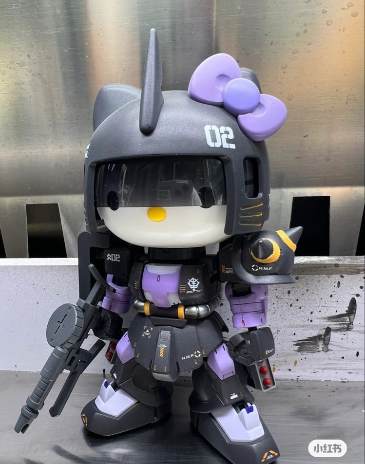 designdocument's tweet photo. Gundam Hello Kitty 🐱🤖 https://t.co/hQGl9zRjHa