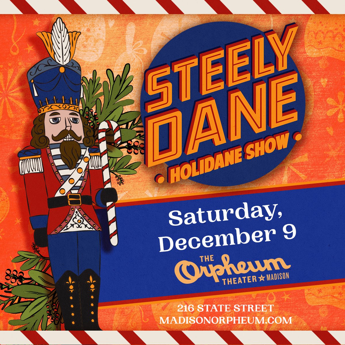 JUST ANNOUNCED ✨
Steely Dane are bringing their annual Holidane Show to the Orpheum for the first time ever!
Saturday, December 9, 2023 | #MadisonWI       

On sale Friday at 10AM » bit.ly/SteelyDaneMadi…

#SteelyDane #Holidane