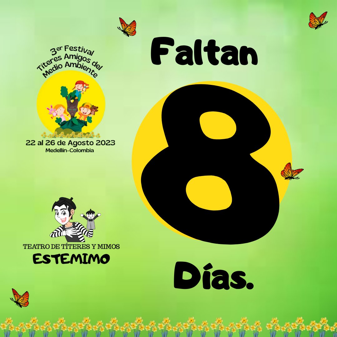 estemimo's tweet photo. Ya casi llega el 3er Festival de Títeres Amigos del Medio Ambiente. ¡NO TE LO PIERDAS! #Títeres #MedioAmbiente #Reciclaje #estemimo #CuentosInfantiles #Musica #DanzaFolclorica
🎭🎭🎭😍😍😍🌻🌻🌻 https://t.co/PdUy1DOkLh