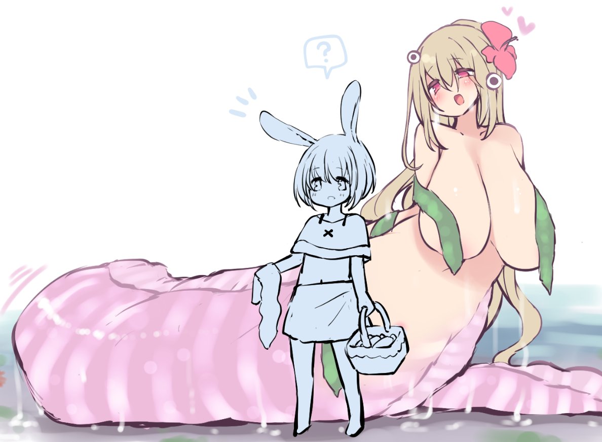 食べ物を探すうちに普段来ることのない海岸近くまで来てしまっていたうさぎさん。ふと背後に気配を感じた、その時には-- 