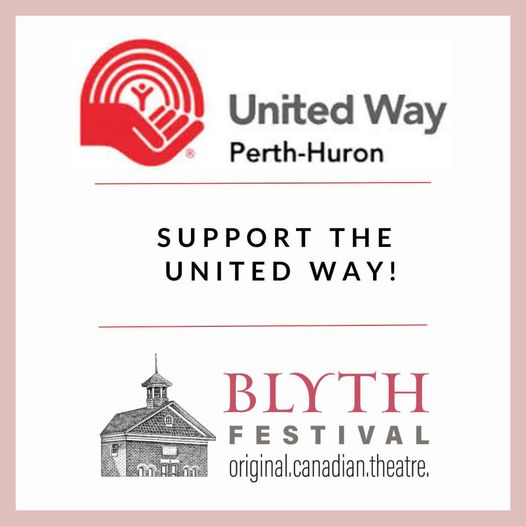 lisaharpercta's tweet image. The Blyth Festival is donating $5 from regular-priced tickets to United Way Huron Perth! Purchase tickets to Chronicles of Sarnia - Wed, Aug 16,  2pm, The Real McCoy - Sat, Sept 2, 2pm, Fri, Sept 8, 8pm, 50 tickets per show are allocated. BUY TICKETS ONLINE OR CALL 877-862-5984!