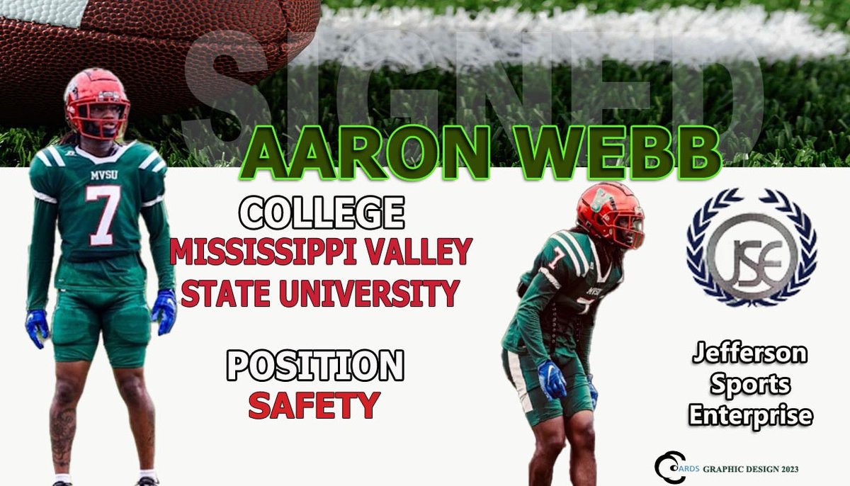 jsesports2017's tweet photo. Jefferson Sports Enterprise Inc has signed safety, Aaron Webb to a NIL management agreement. #JSENIL #NIL #NIlagent https://t.co/oEDTlUWmgs
