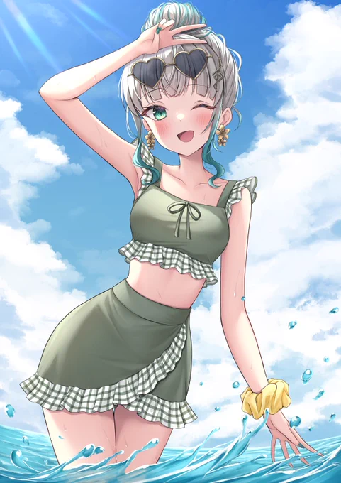 【お仕事】 VASE所属、千弦・グリエール様()の夏グッズのイラストを担当させていただきました! ぜひチェックしていただけると嬉しいです よろしくお願いいたします!