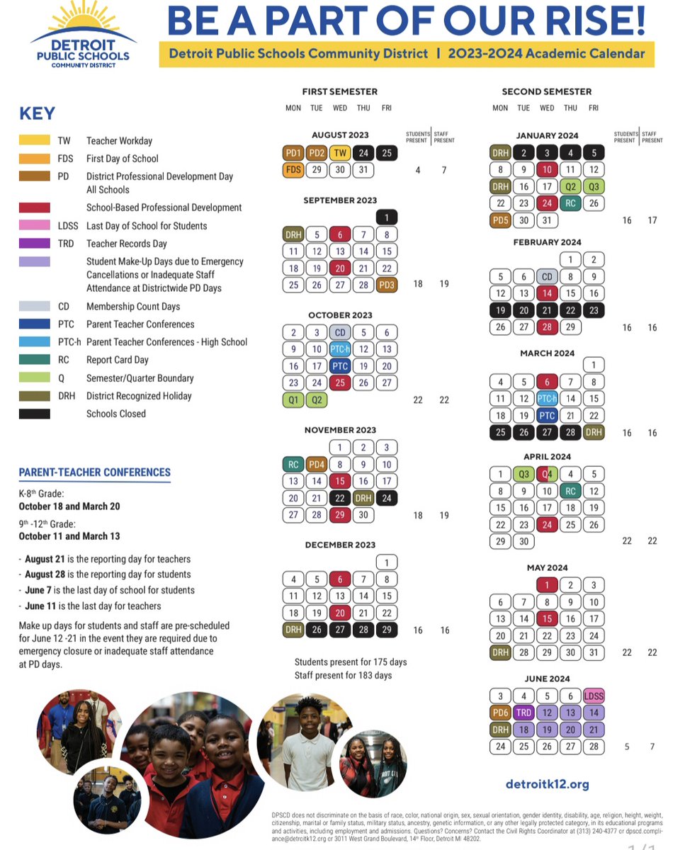 CarletonCougars's tweet image. Don't forget the first day of school is Monday, August 28, full day (7:30-2:40). Students who don't come until after Labor Day will already be on the chronically absent list. We hope to see everyone on the first day! #DPSCD