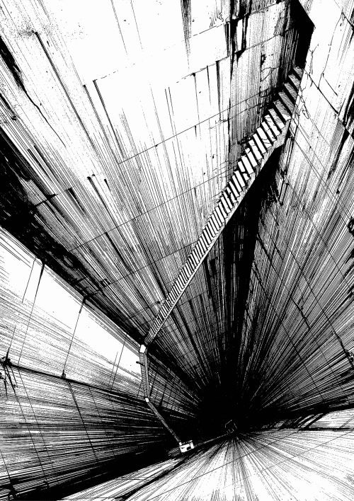 Hauntingly vast structures of Blame! By Tsutomu Nihei