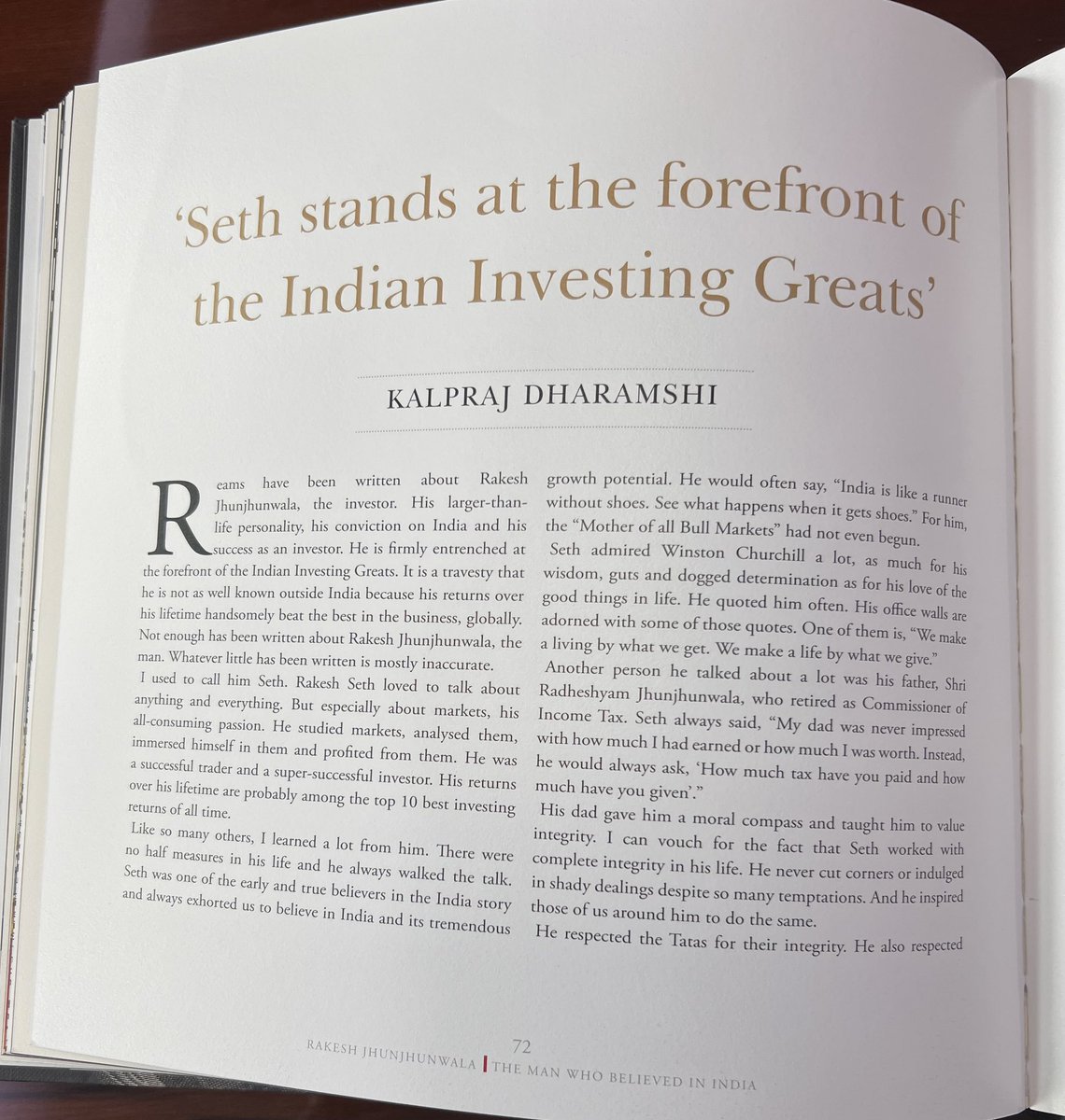 ravidharamshi77's tweet image. Tribute by @KalprajD to his friend, mentor and Seth