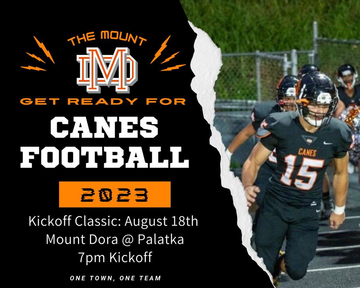 Kickoff Classic!! The Mount Dora Hurricanes travel to take on the Palatka Panthers. Kickoff 7pm this Friday