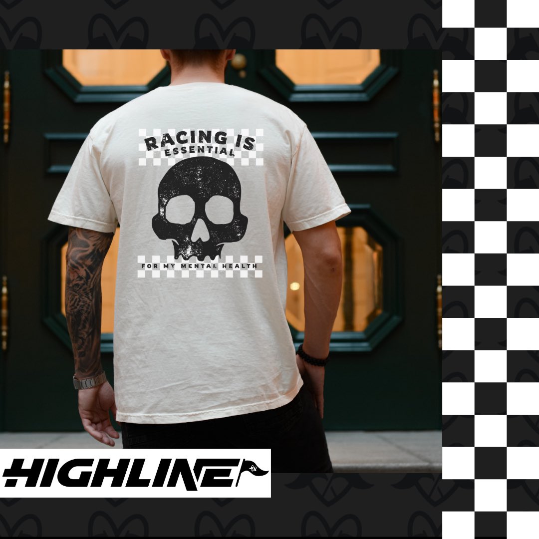 ShopHighline's tweet photo. Racing is essential to my mental health everyday. 🏁🏆

#highlineclothingco #Racing #dirttrackracing #essential https://t.co/DEUWcVWnK0