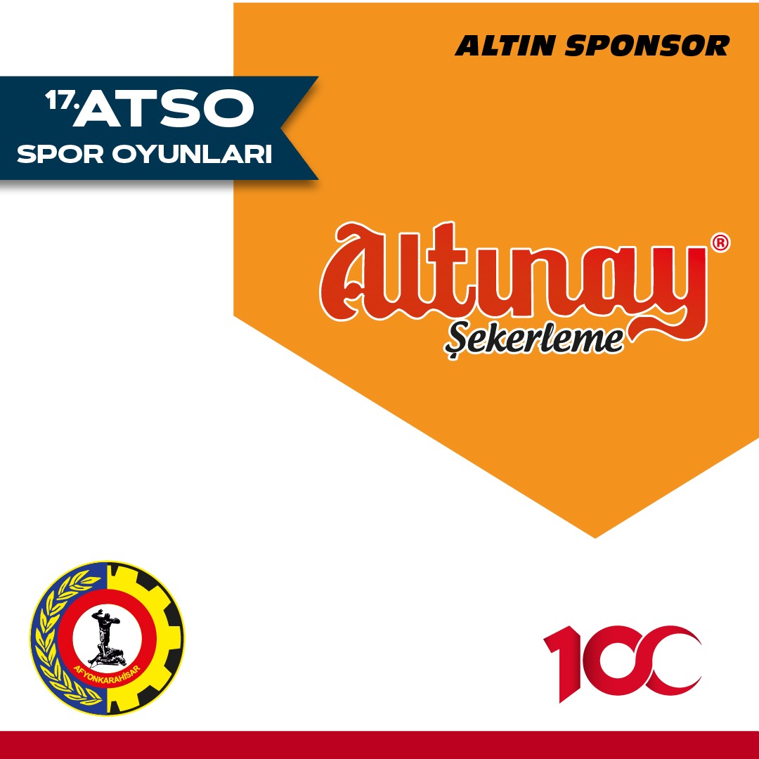 17.ATSO Spor Oyunları Altın Sponsoru Altınay Şekerleme’ye katkılarından dolayı teşekkür ederiz.
#ATSOSporOyunları
#CumhuriyetimizinYüzüncüYılı <a href="/altinaylokum/">altinaylokum</a>